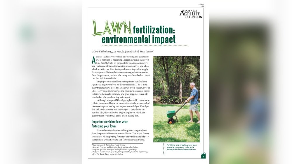 How to Fertilize Your Lawn Without Harming the Environment
