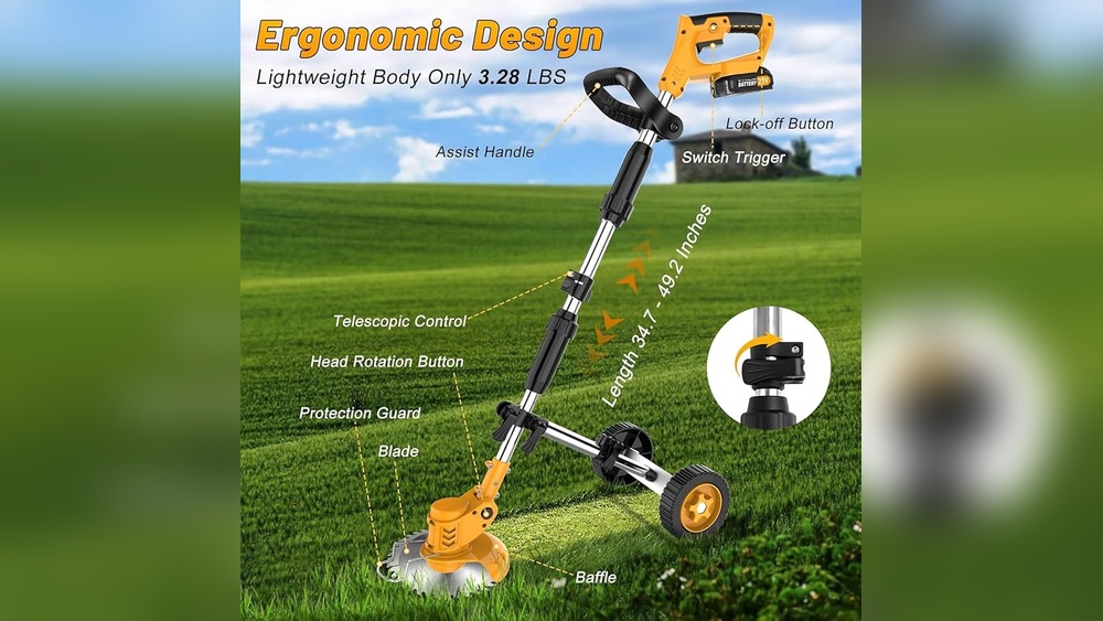 How to Trim Tall Grass Using an Edger