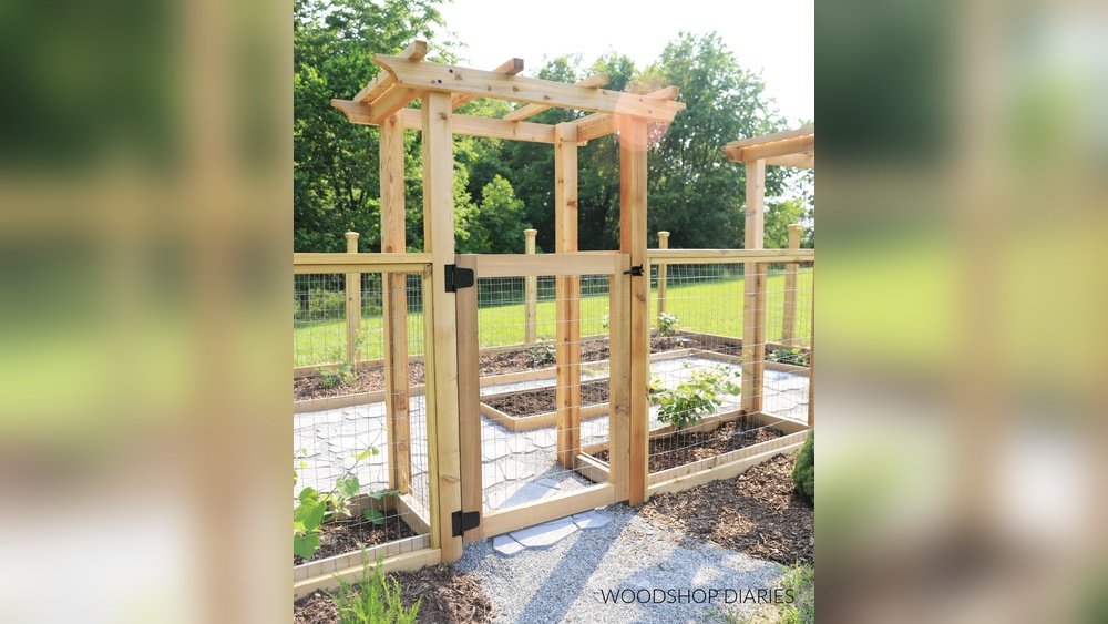 How to Install a Garden Arbor Steps