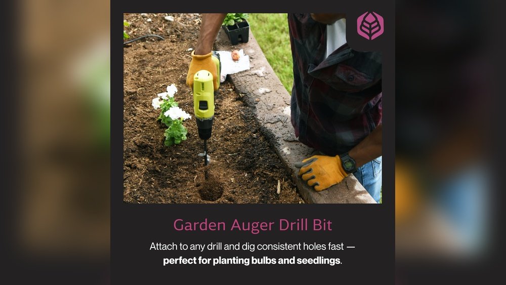 How to Use a Garden Auger to Plant Bulbs Quickly