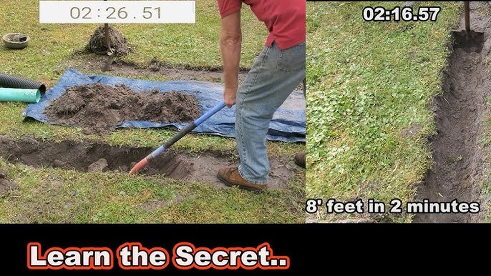 How to Use a Shovel for Digging a Trench for Irrigation