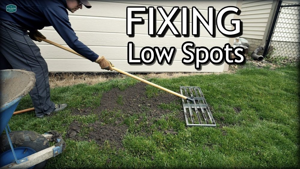 How to Fill in Low Spots in Lawn Tips