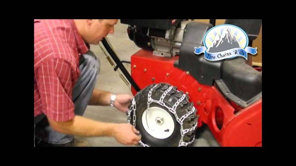 How to Add Tire Chains to Snow Blower