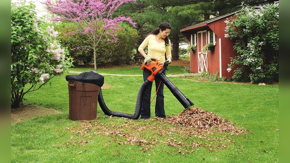 How to Blow Leaves into Piles Efficiently