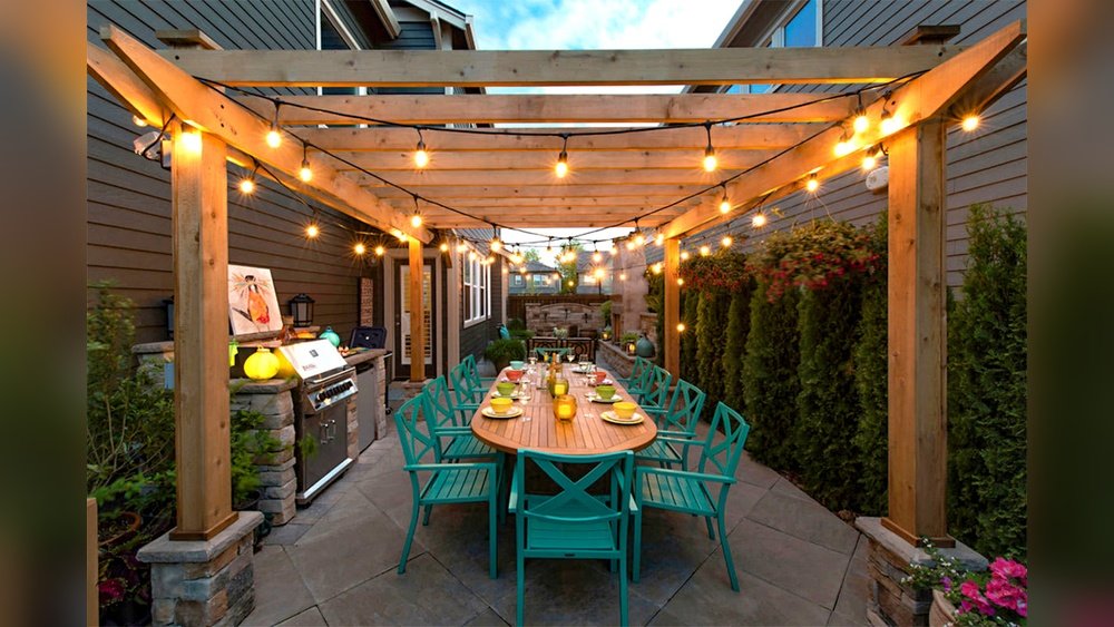 How to Install String Lights on Pergola
