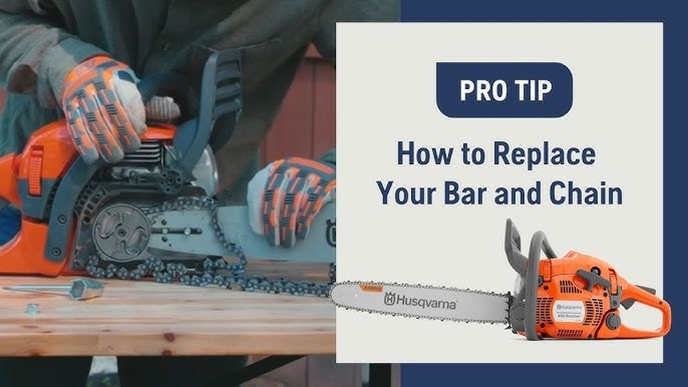 How to Replace Chainsaw Bar And Chain