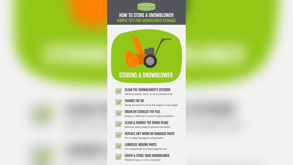 How to Store Snow Blower for Summer Tips