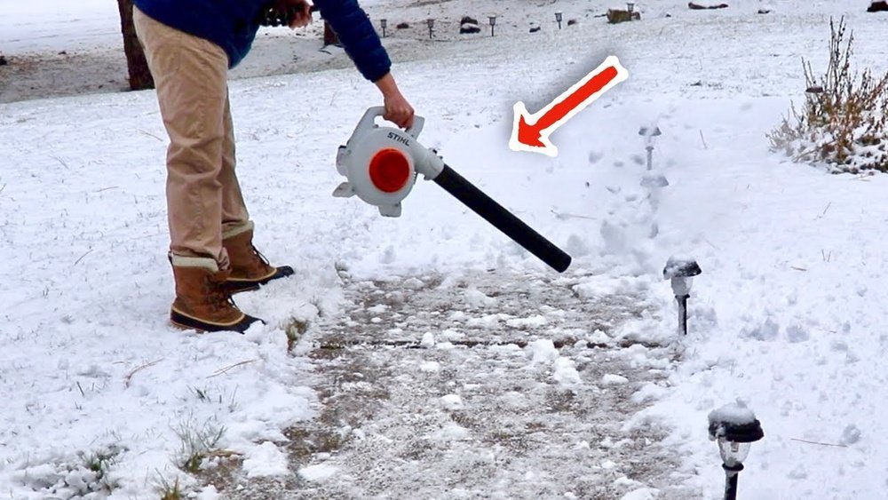 How to Use Leaf Blower for Snow Removal