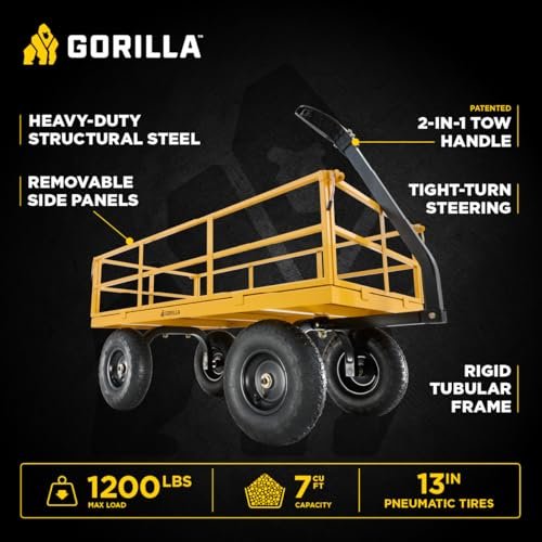 DEWALT Vs Gorilla Carts Wheelbarrow