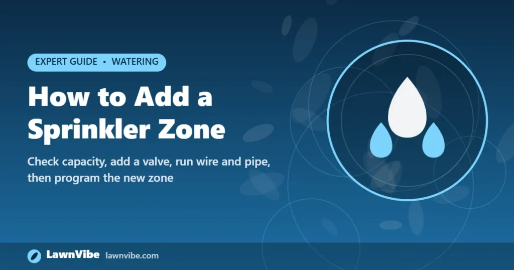 How to Add a Sprinkler Zone - add a sprinkler zone