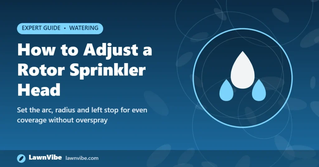 How to Adjust a Rotor Sprinkler Head - adjust rotor sprinkler head