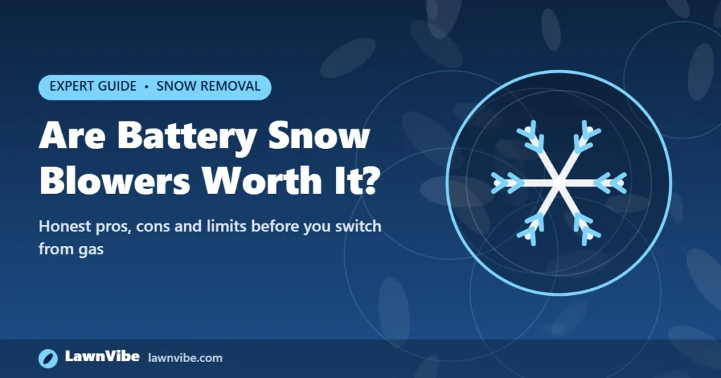Are Battery Snow Blowers Worth It? - are battery snow blowers worth it