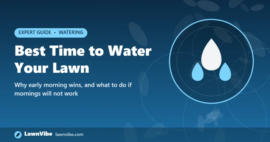 Best Time to Water Your Lawn - best time to water lawn