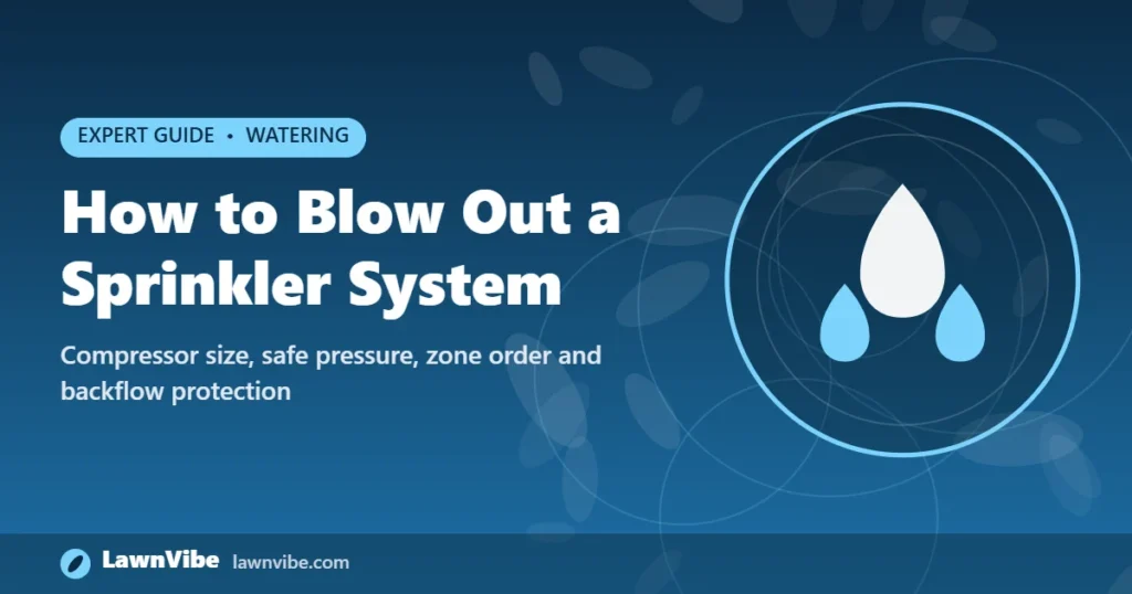 How to Blow Out a Sprinkler System - blow out sprinkler system