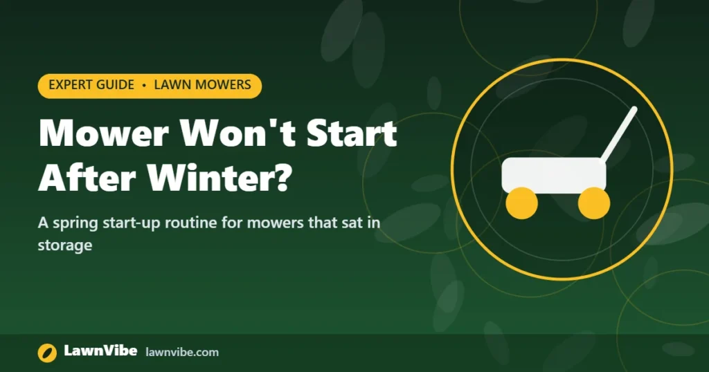 Mower Won't Start After Winter? - lawn mower won't start after winter