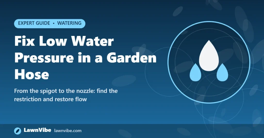 Fix Low Water Pressure in a Garden Hose - low water pressure garden hose