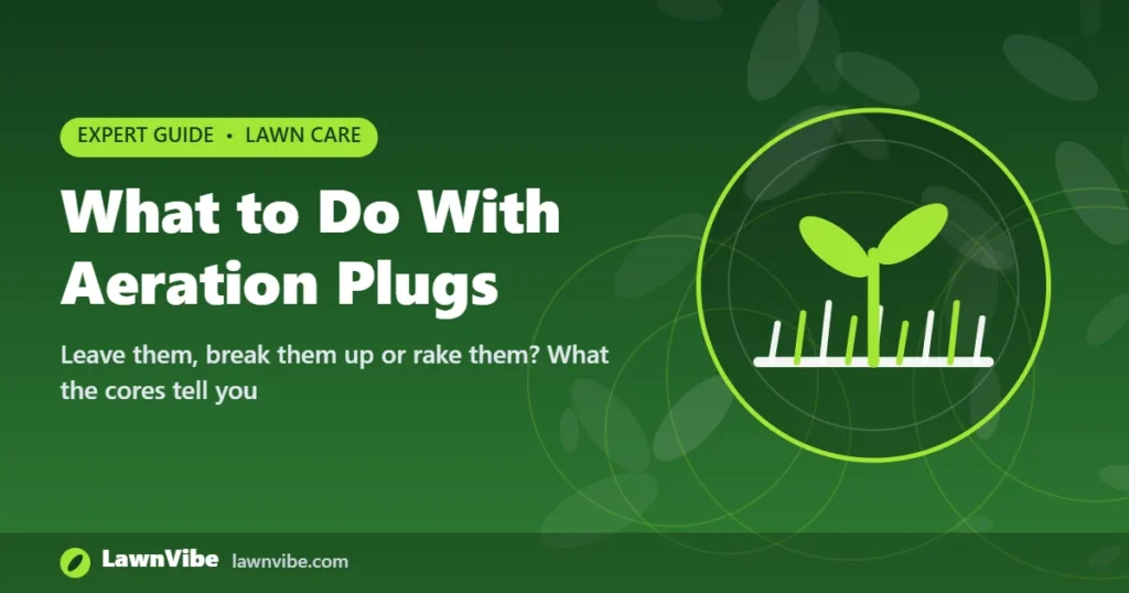 What to Do With Aeration Plugs - aeration plugs