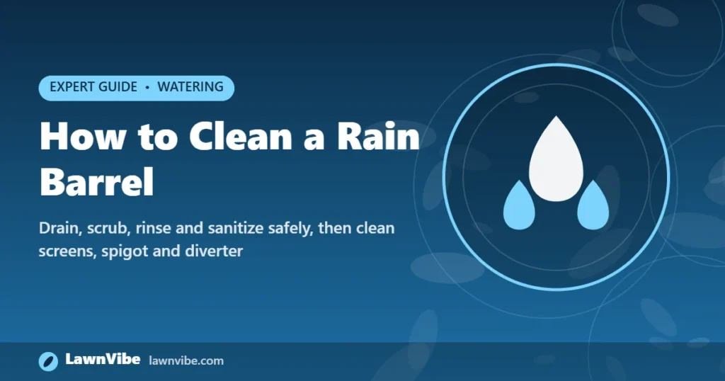 How to Clean a Rain Barrel - how to clean a rain barrel