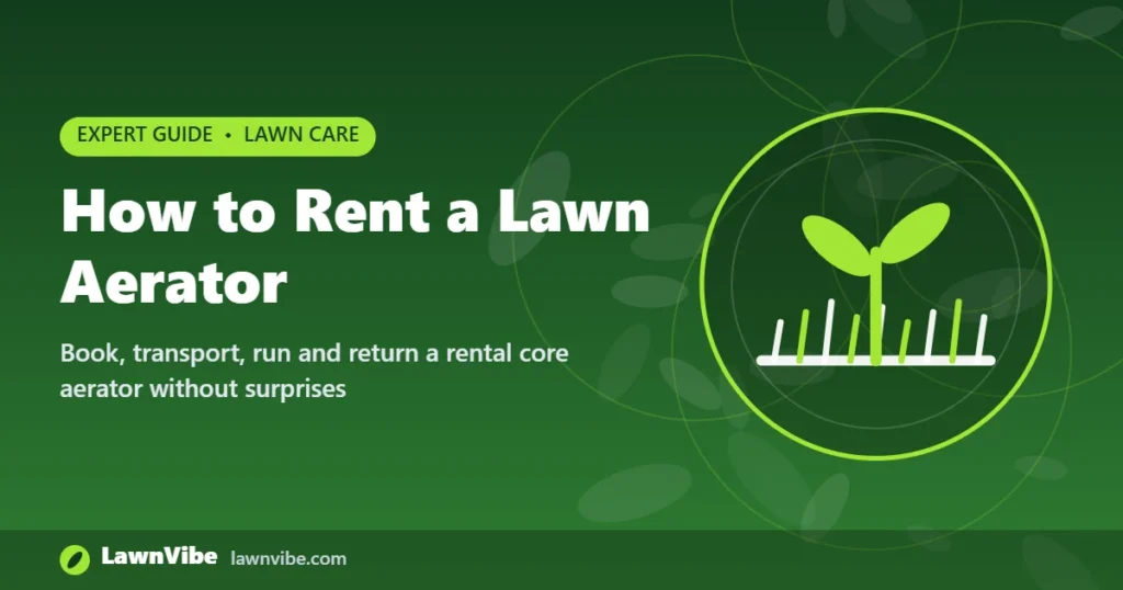 How to Rent a Lawn Aerator - rent a lawn aerator