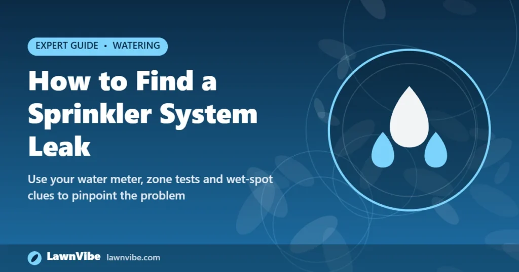 How to Find a Sprinkler System Leak - find sprinkler system leak
