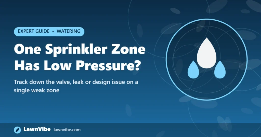 One Sprinkler Zone Has Low Pressure? - one sprinkler zone low pressure