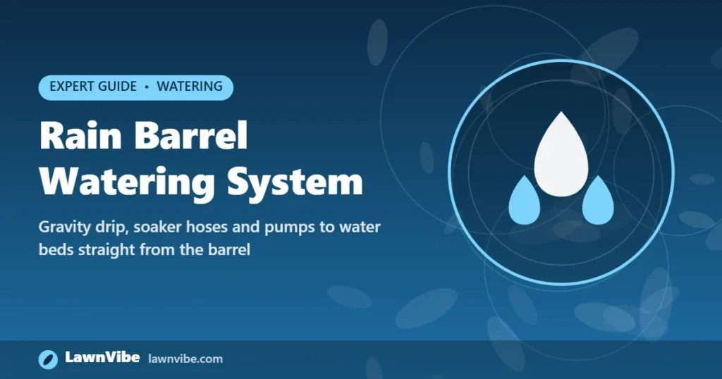 Rain Barrel Watering System - rain barrel watering system
