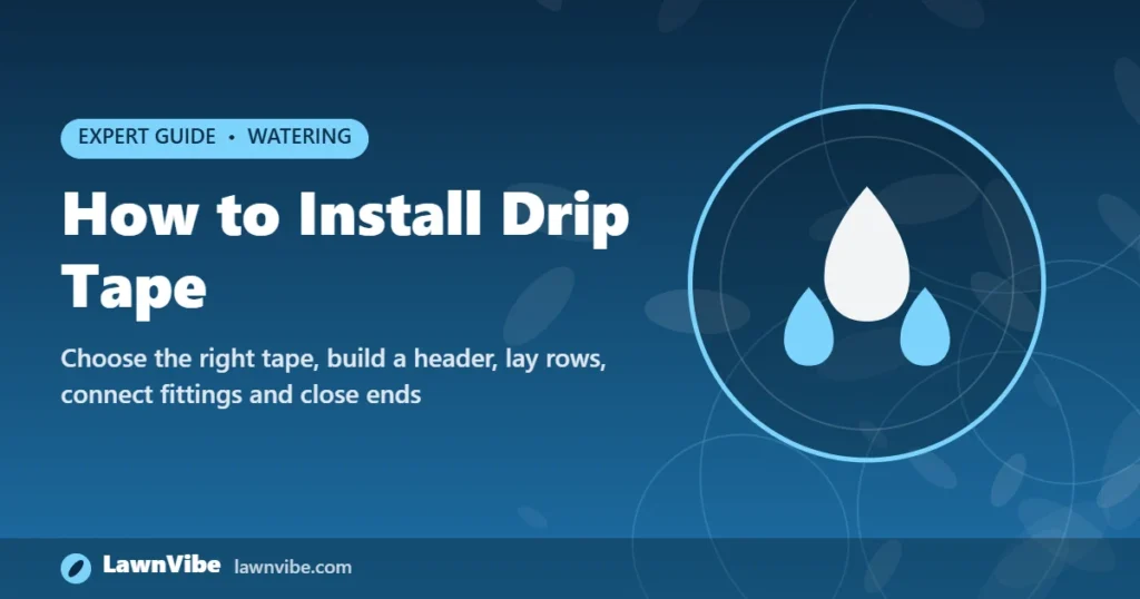 How to Install Drip Tape - how to install drip tape