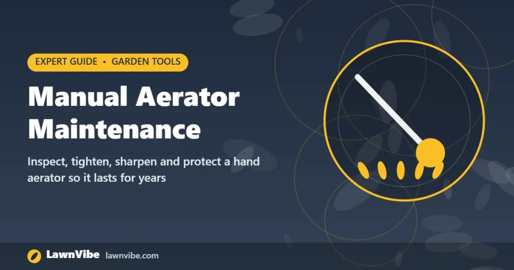 Manual Aerator Maintenance - manual aerator maintenance