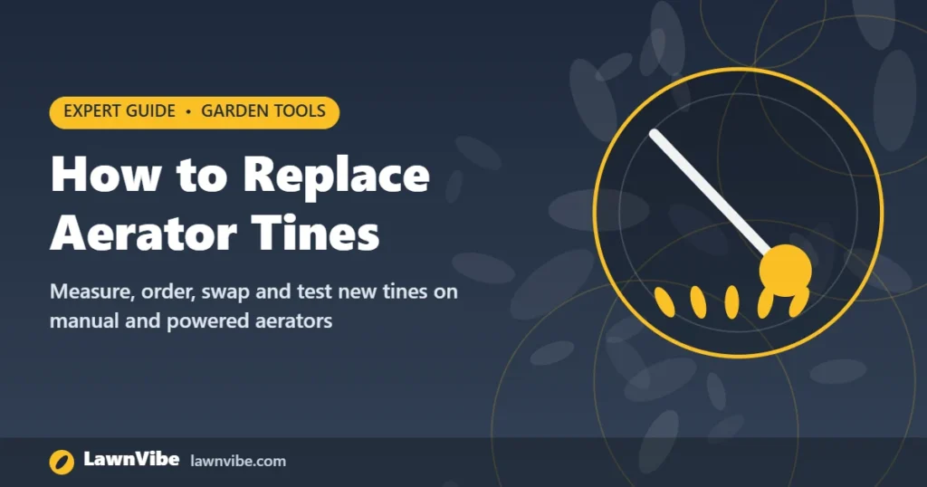How to Replace Aerator Tines - replace aerator tines