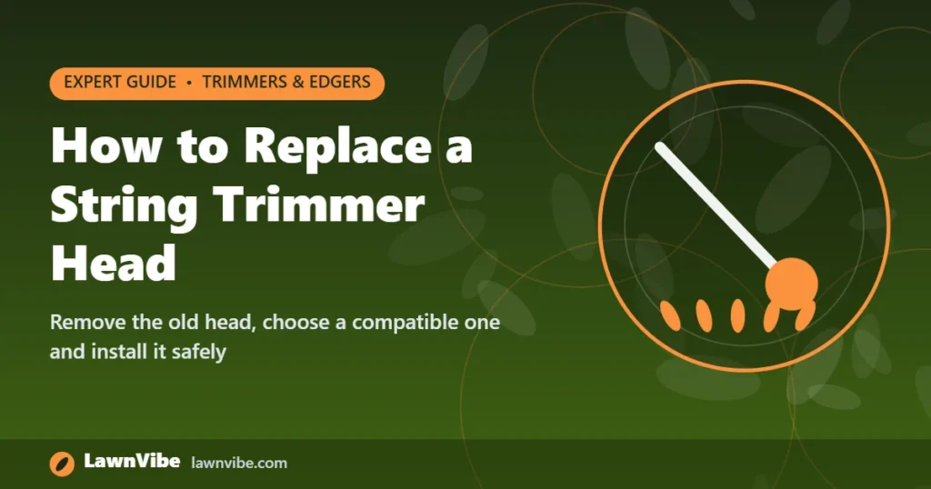 How to Replace a String Trimmer Head - replace trimmer head