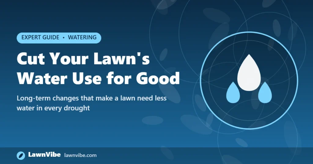 Cut Your Lawn's Water Use for Good - reduce lawn water use