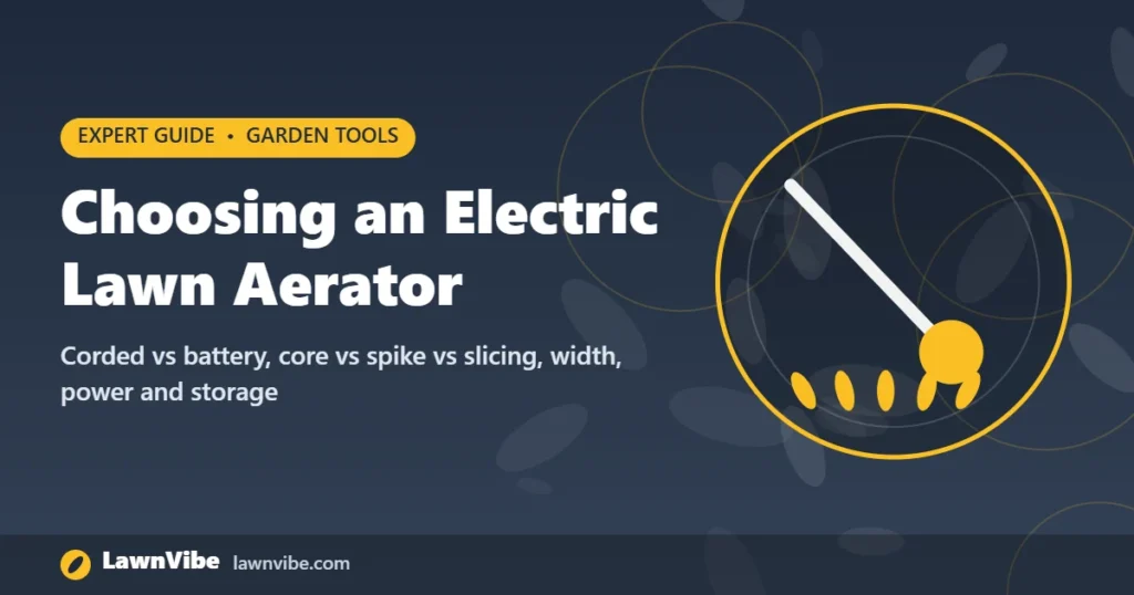 Choosing an Electric Lawn Aerator - electric lawn aerator