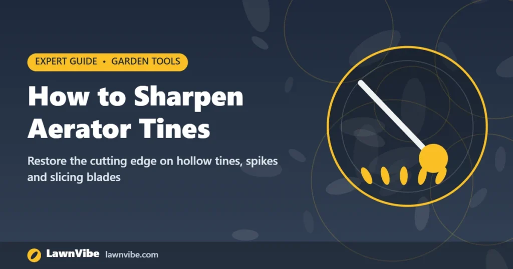 How to Sharpen Aerator Tines - sharpen aerator tines