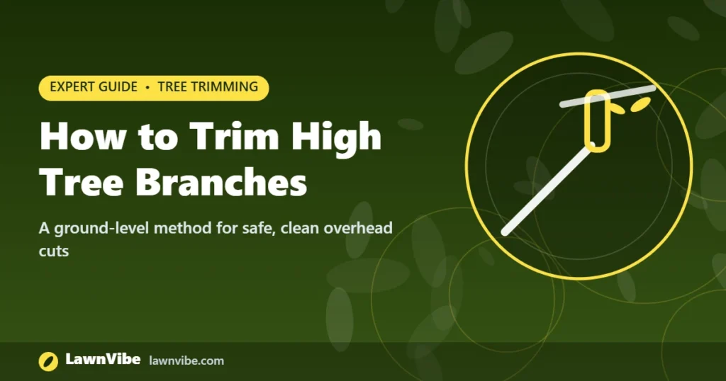 How to Trim High Tree Branches - best way to trim high tree branches