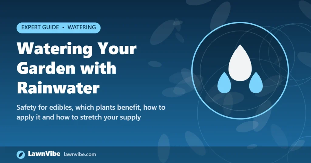 Watering Your Garden with Rainwater - watering garden with rainwater