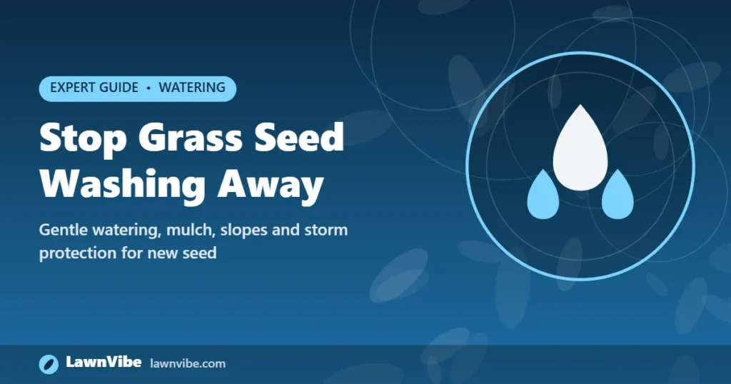 Stop Grass Seed Washing Away - grass seed washing away