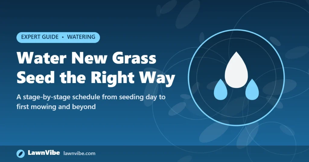 Water New Grass Seed the Right Way - water new grass seed