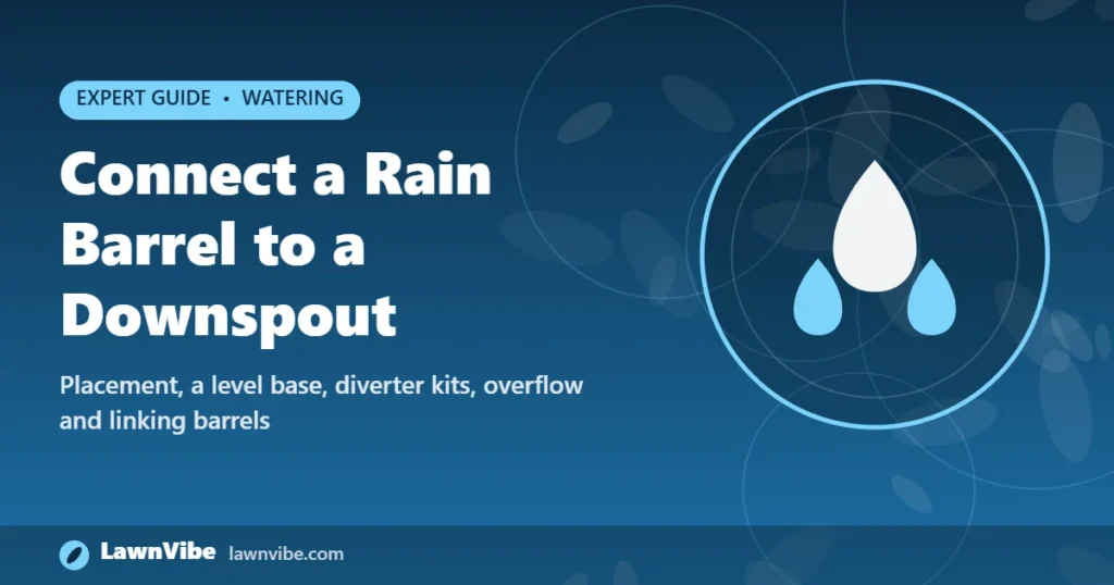 Connect a Rain Barrel to a Downspout - connect rain barrel to downspout