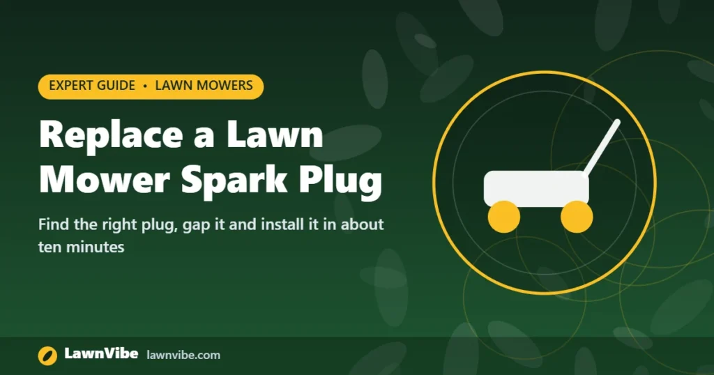 Replace a Lawn Mower Spark Plug - replace lawn mower spark plug