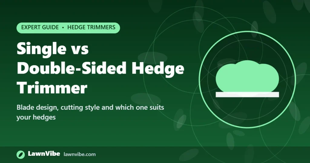 Single vs Double-Sided Hedge Trimmer - single sided hedge trimmer