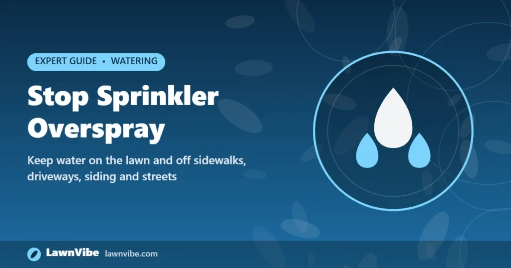 Stop Sprinkler Overspray - sprinkler overspray
