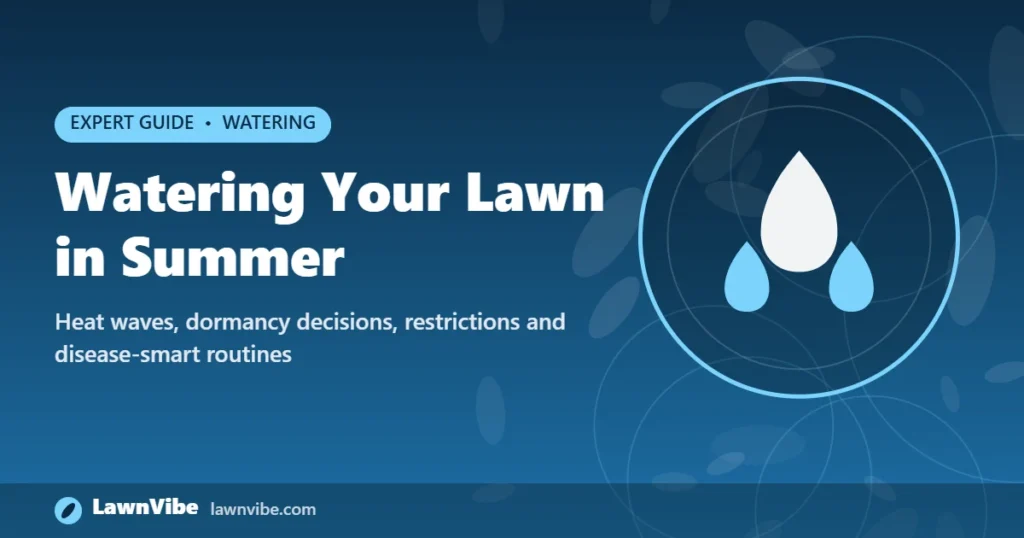 Watering Your Lawn in Summer - watering lawn in summer