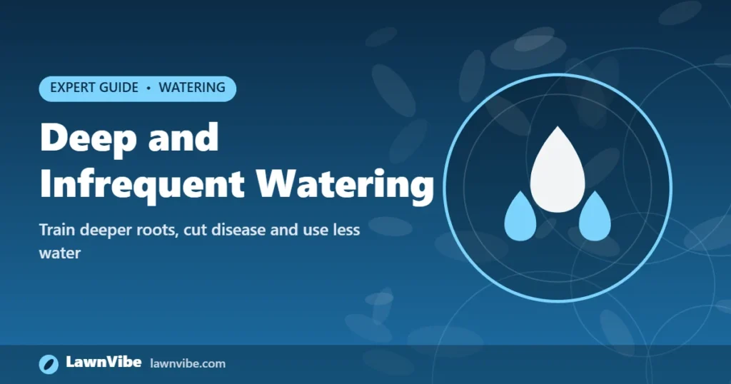 Deep and Infrequent Watering - deep and infrequent watering