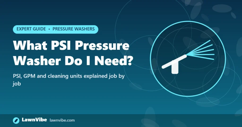 What PSI Pressure Washer Do I Need? - what psi pressure washer do i need