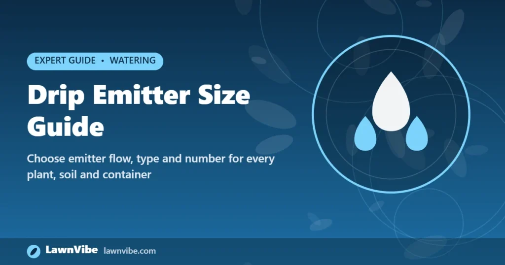 Drip Emitter Size Guide - drip emitter size